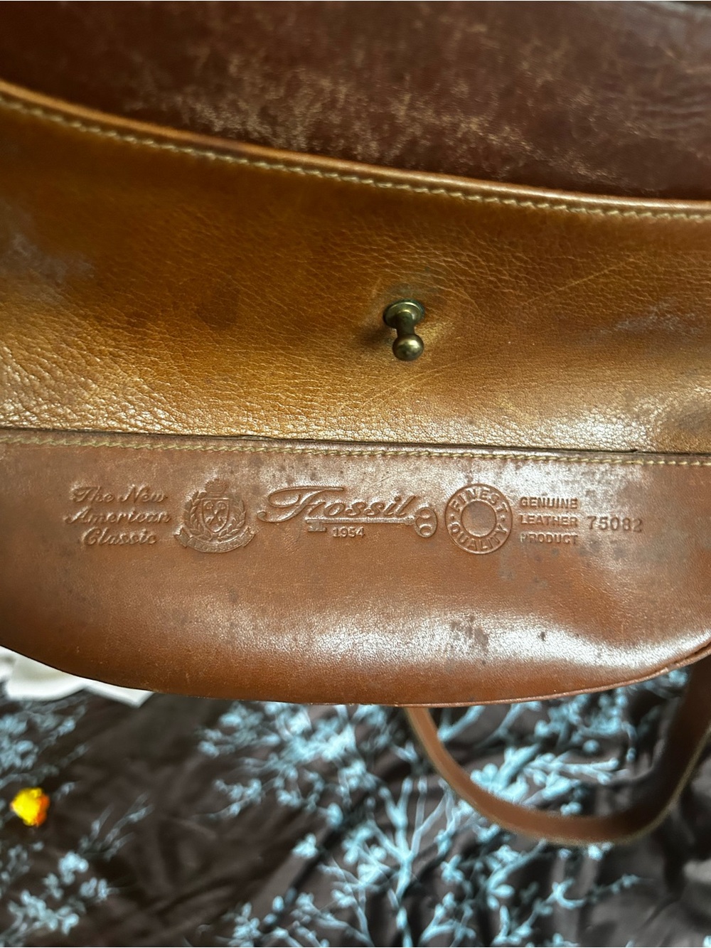 Genuine Leather Vintage-Inspired Frossil Bag - Picture 5 of 8